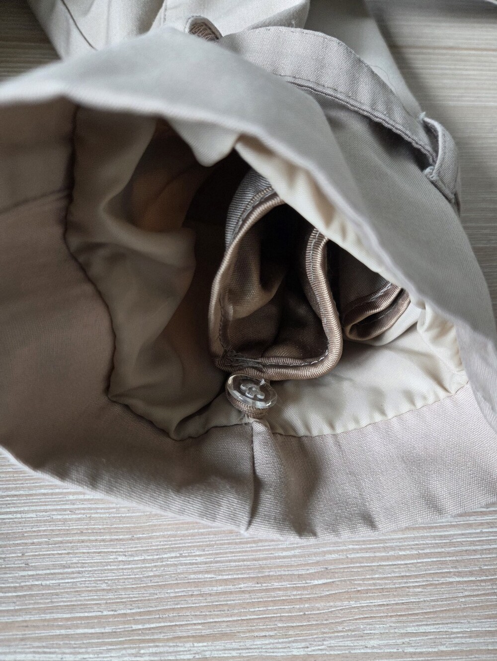 Vintage London Fog Tan Trench Coat Removable Fleece Liner Belted Womens Petite 8 - Picture 6 of 16